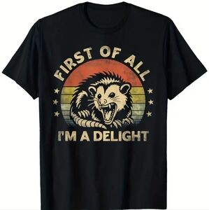Opossum First of All I'm A Delight Tee Extra Large